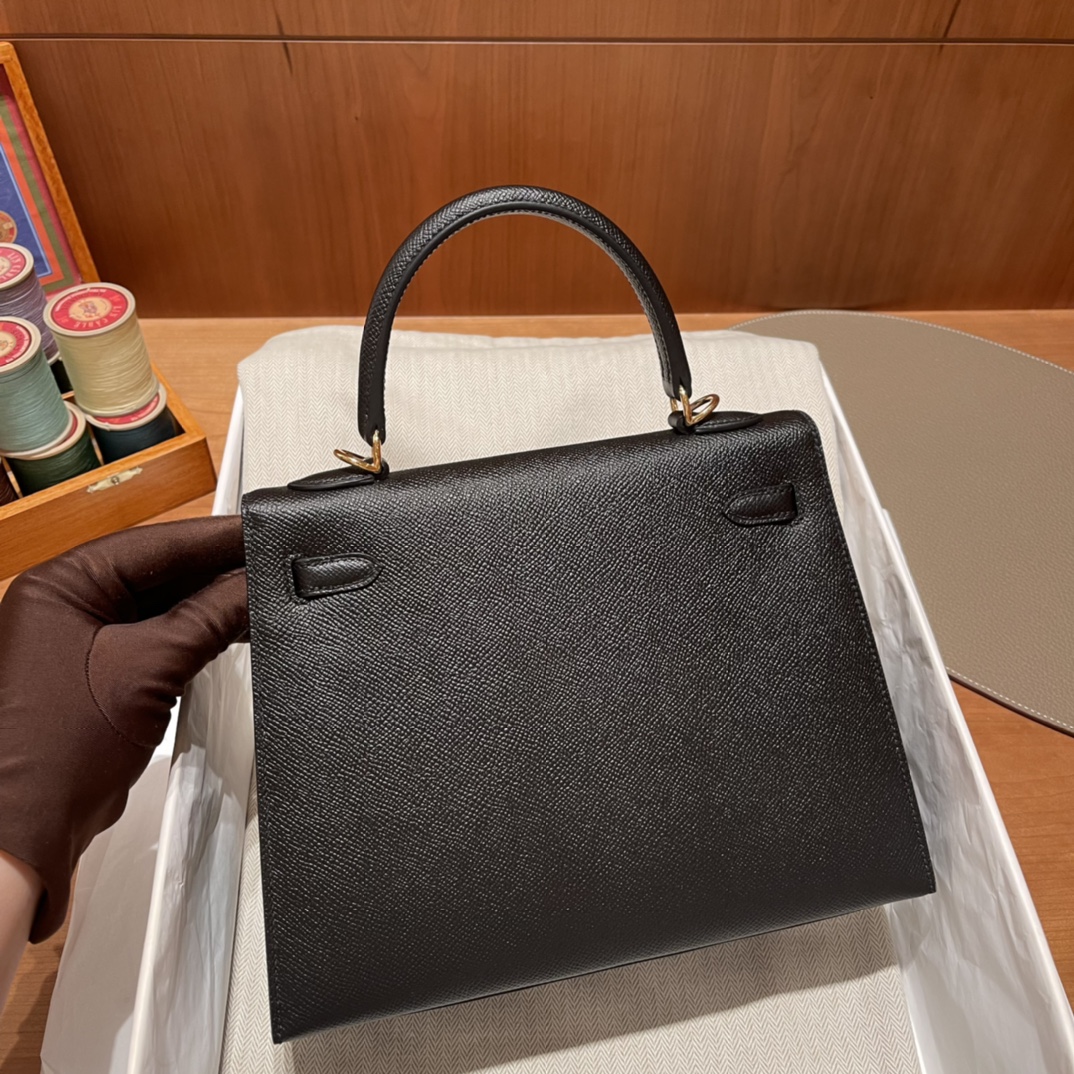 에르메스 켈리백25 블랙 금장 앱송